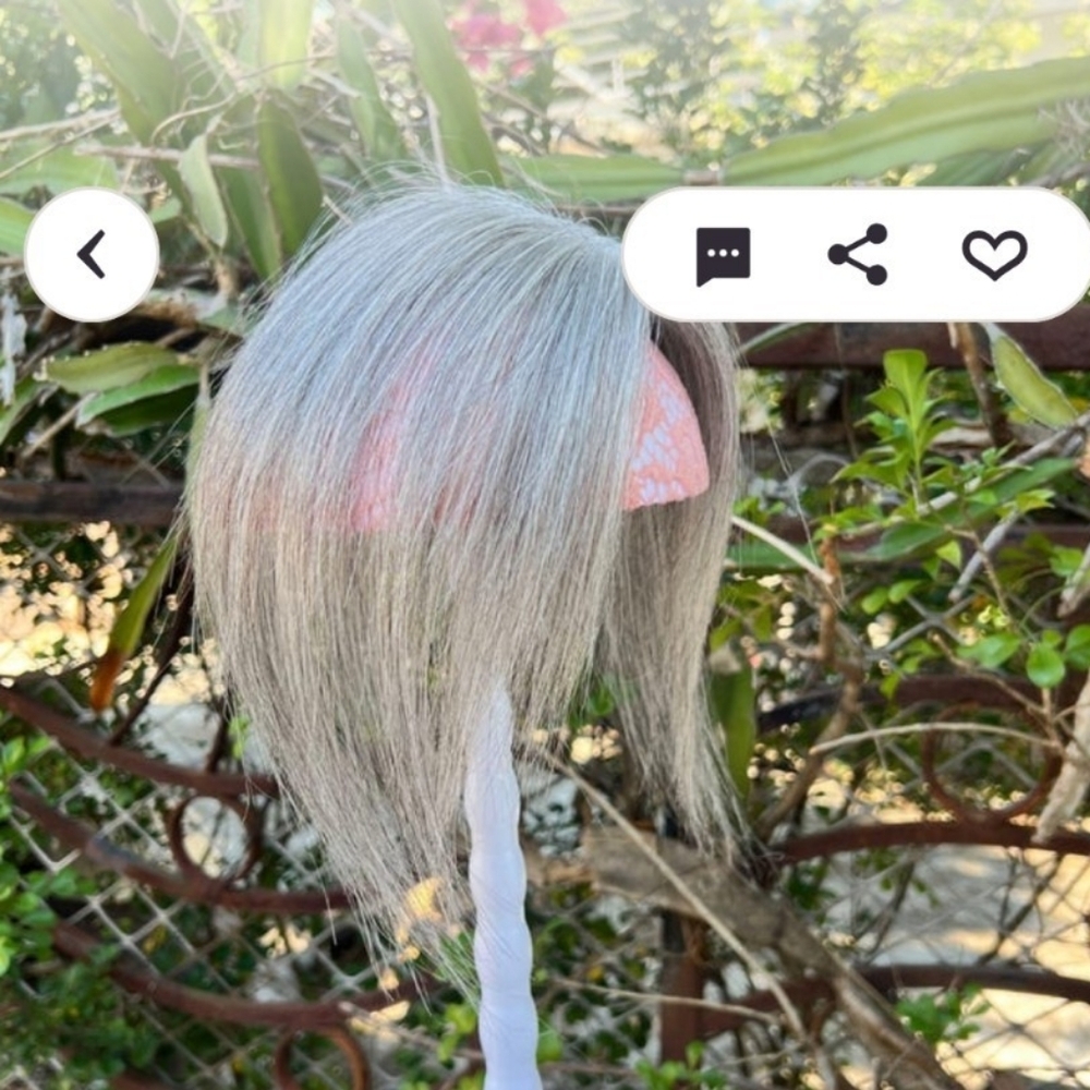 Elegant Silver Gray Hair Extension